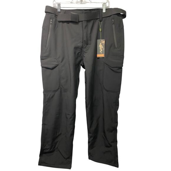 Free Soldier Men's Fleece Lined Outdoor Cargo Hiking Pants, 38W 30L NEW - Picture 1 of 5